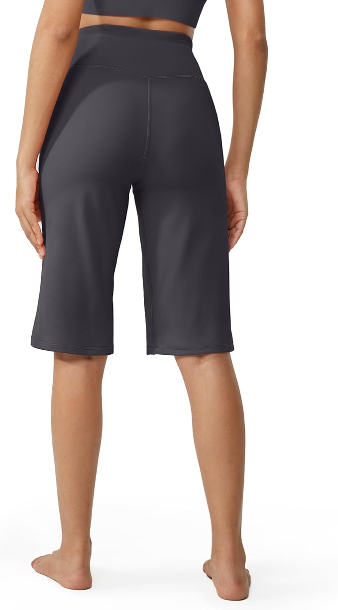 Promover Capri Pants for Women Wide Leg Yoga Cropped Pants with Pockets Loose Casual Summer Pants