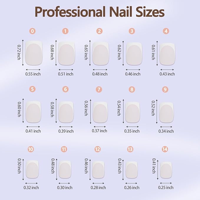 Misssixnails White French Gel Nail Tips, 150Pcs Soft Gel French Tip Press on Nails, Short Square Pre-shaped False Nails, No Need to File Fake Nails for Nail Art DIY