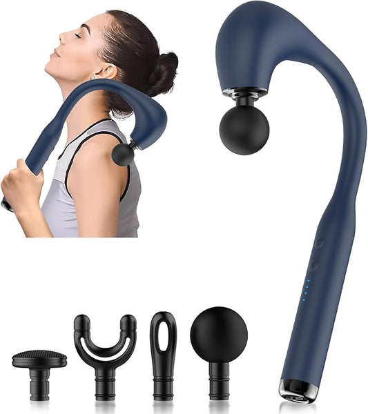 Massage Gun Deep Tissue with Extended Handle Revolutionary U-Shaped Back Massager