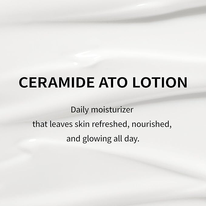 Illiyoon Ceramide Ato Lotion | Lightweight Moisturizer for Dry & Sensitive Skin, Barrier Repair for Face & Body, Mild for Babies, Vegan Certified, Korean Skin Care, 11.83 fl.oz.