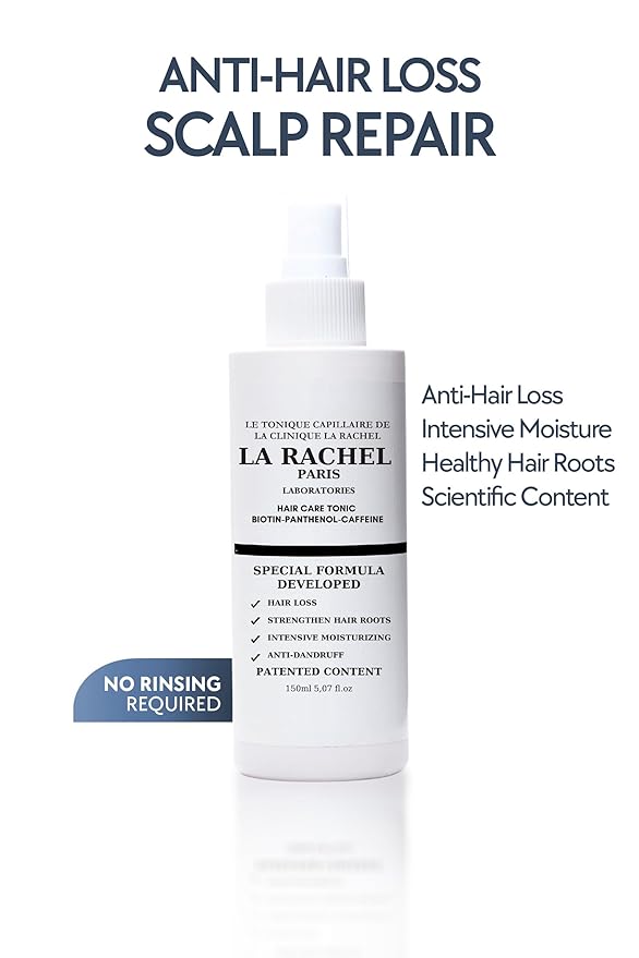 Anti-Hair Loss Tonic with Biotin, Panthenol & Caffeine | Hair Growth Treatment for Men and Women | Scientifically Proven Formula to Strengthen and Revitalize Thinning Hair by La Rachel Paris
