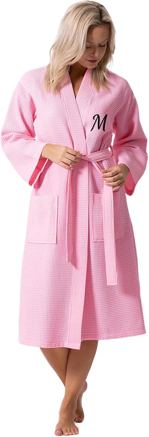 Waffle Knit Lightweight Kimono Spa & Bath Robes for Women - Quick Dry - Soft