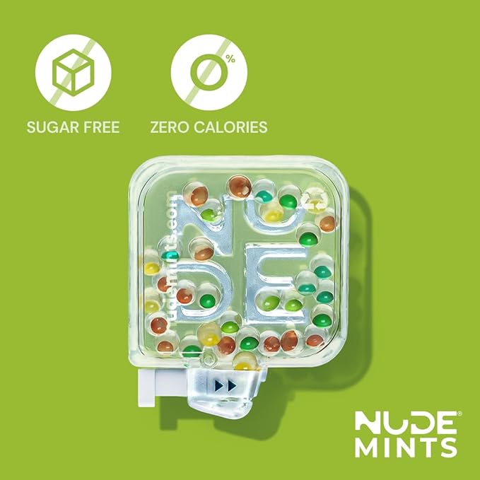 NUDE MINTS | Dual Action Liquid Capsules | Mouth Watering Mint - Lasts 3X Longer - 3X Stronger - Extreme Bad Breath Treatment For Adults - Sugar Free, 0 Calorie - All Flavors - 5 Pack - 150 Capsules