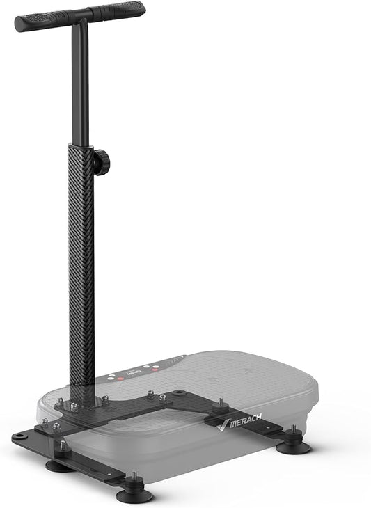 MERACH Vibration Plate Armrest, Handrails for Vibration Plates, Height Adjustable Armrests Suitable for Seniors and Beginners, Only Handrails Without Vibration Plate
