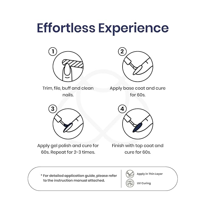 Beetles Blue Gel Polish Set - Winter Glitter Dark Navy Blue Sliver Gel Nail Polish, 6 Colors Soak off Nail Uv Lamp Manicure Gift for Women