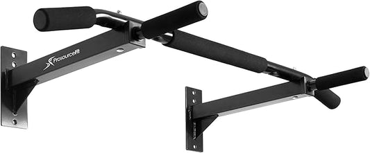 ProsourceFit Multi-Grip Lite Pull Up/Chin Up Bar, Heavy Duty Doorway Upper Body Workout Bar for Home Gyms 24”-32”