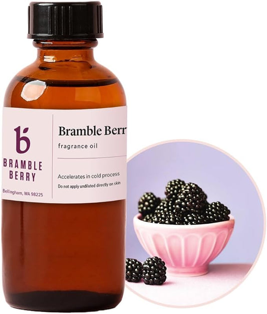 Bramble Berry Scented Fragrance Oil 2 oz | Long-Lasting Clean Aroma for Soap Making, Candle Crafting, Lotion, Bath Bombs, Wax Melts, Diffusers & Skincare | Vegan, Paraben & Phthalate Free, Skin Safe