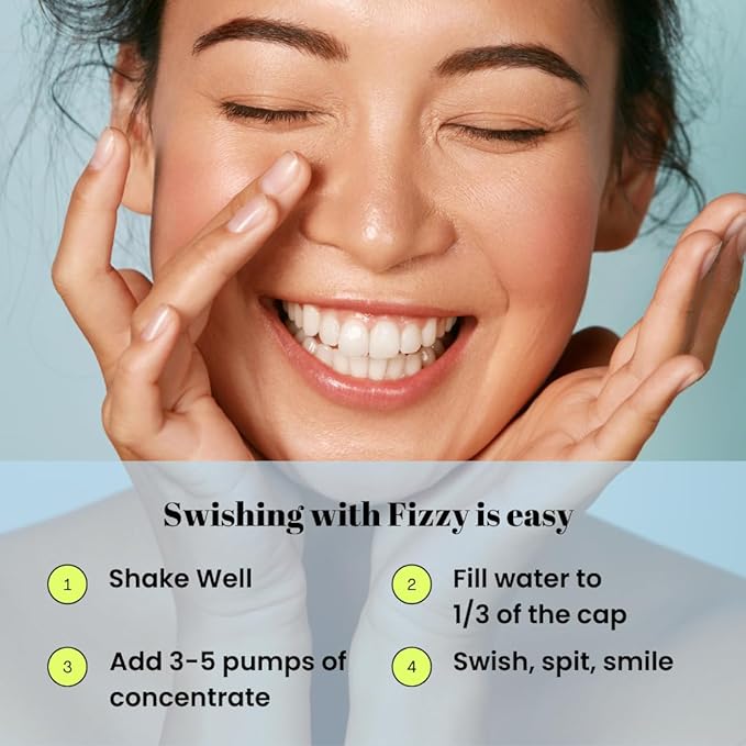 Fizzy Mouthwash Concentrate | Remineralizing Enamel Repair, Nano Hydroxyapatite | 20X Concentrated Travel Size | No Fluoride, Alcohol, Dye | Xylitol, Dry Mouth | Kids & Adults | Orange Creamsicle