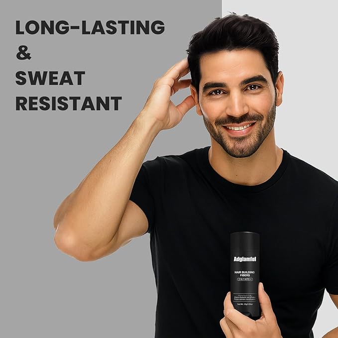 Hair Fibers Spray, Hair Building Fibers with Silicone Pump, Instant Scalp Concealer for Men & Women, Long-lasting and Sweat-proof, 1.05 oz, Dark Brown