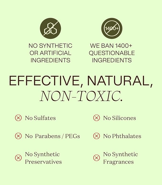 Ingreendients Non Toxic Vegan Shampoo and Conditioner with Organic Ingredients, Apple Cider Vinegar, Tea Tree Oil - Color Safe, Paraben & Gluten Free, Silicone & Sulfate Free, pH Balanced