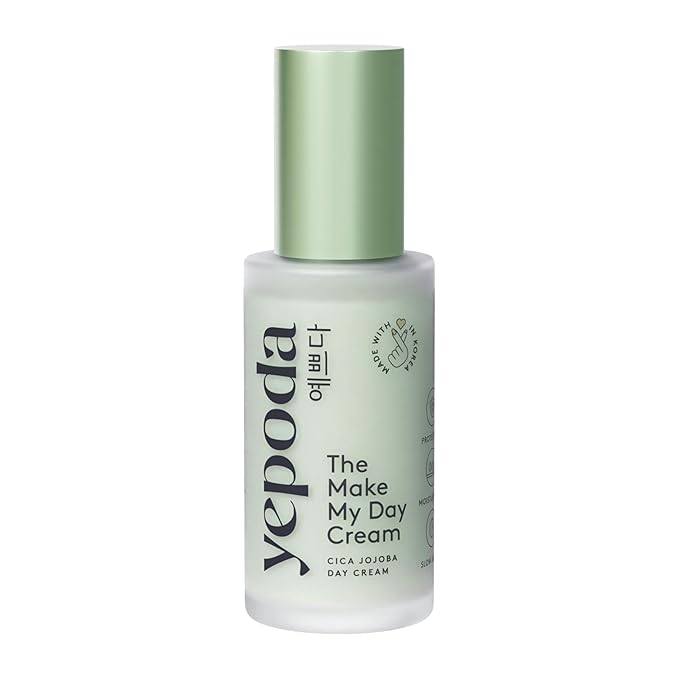 Yepoda The Make My Day Cream, Hydrating & Anti-Aging Day Moisturizer, Nourishing Cica Cream for Radiant Skin, Vegan Korean Facial Moisturizer for All Skin Types, 1.69 FL. OZ. (50ml)