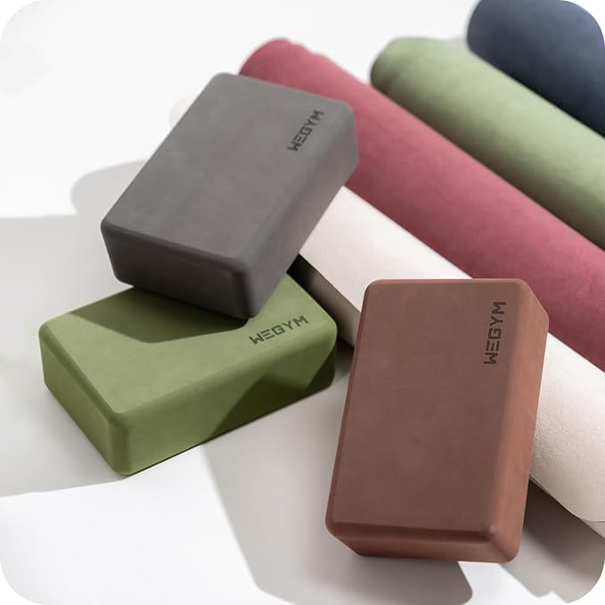 WeGym Yoga blocks with Anti-Slip, Comfortable Grip, Sturdy Sides for Secure Workouts at Home, for Yoga, and Pilate Training