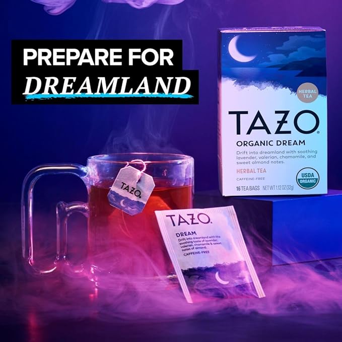 TAZO Tea Bags, Regenerative Organic Zen, Calm Chamomile & Herbal Organic Dream 16 CT (2ea) (Variety Pack)