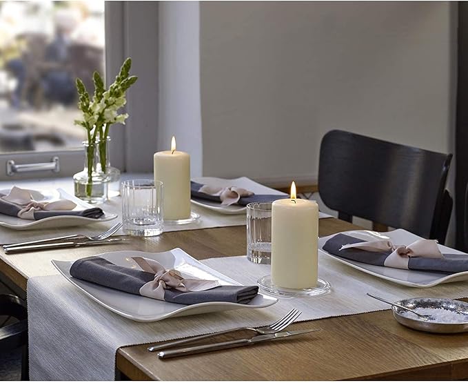 Bolsius Ivory Pillar Candles – 2x3 Inches – 20 Pack Unscented – Premium European Quality – Dripless, Smokeless, and Clean Burning Household Candles – Perfect for Wedding, Party, Dinner, And Home Décor