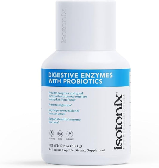Isotonix® Digestive Enzymes with Probiotics | DigeZyme® Multi-Enzyme Complex & Lactospore® Bacillus Coagulans | Nutrient Absorption, Gut Balance & Digestive Health | Vegan, Gluten-Free | 90 Servings