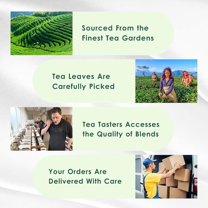 Honey Lemon Green Tea Bags (50 Count), Chamomile, Lemon & Honey Extract, Caffeinated, Real Green Tea, Blended Herbs & Spices, Gluten Free