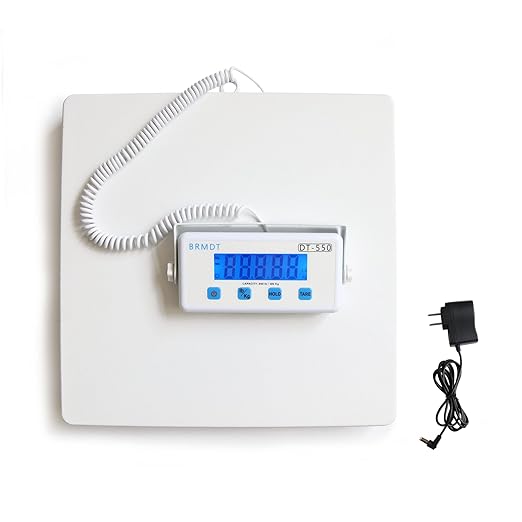 Digital Scales for Body Weight Heavy Duty for Hospital & Physician Use, Large Digital Display and Base, Desktop & Suspended Display Screen with Bracket, Weigh Up to 660lbs/300kg (White, DT-550)