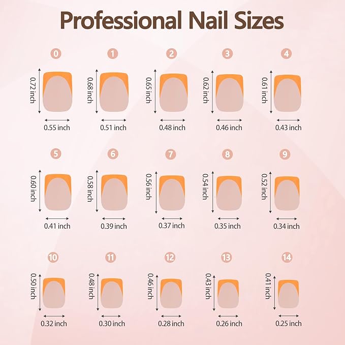 Misssix XBASICTIPS French Tip Press On Nails, 600Pcs Short Square French Gel Nail Tips 20 Colors, Soft Gel Pre-shaped No Need to File 3 in 1 Tips, Fake Nails for Nail Art DIY Extension15 Sizes