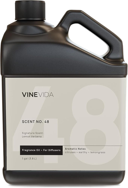 VINEVIDA [128 Fl Oz] Lemon Verbena Fragrance Oil for Cold Air Diffusers, Essential Oils for Diffuser Oil Refill & Air Freshener Room Spray