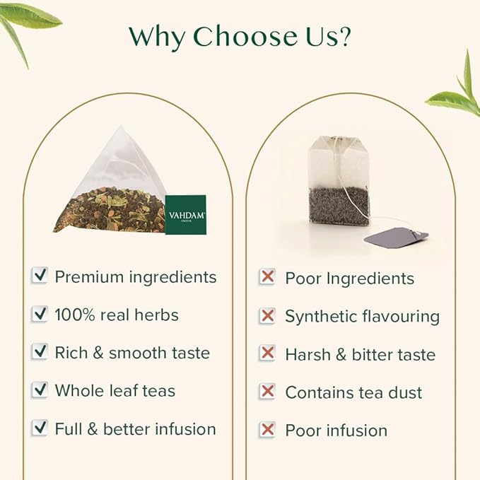 VAHDAM, Sweet Cinnamon Tea | 100 Tea Bags | 100% Natural Spices | Cinnamon Masala Chai Tea Recipe | Spiced Chai Tea Bag | Brew as Hot or Iced