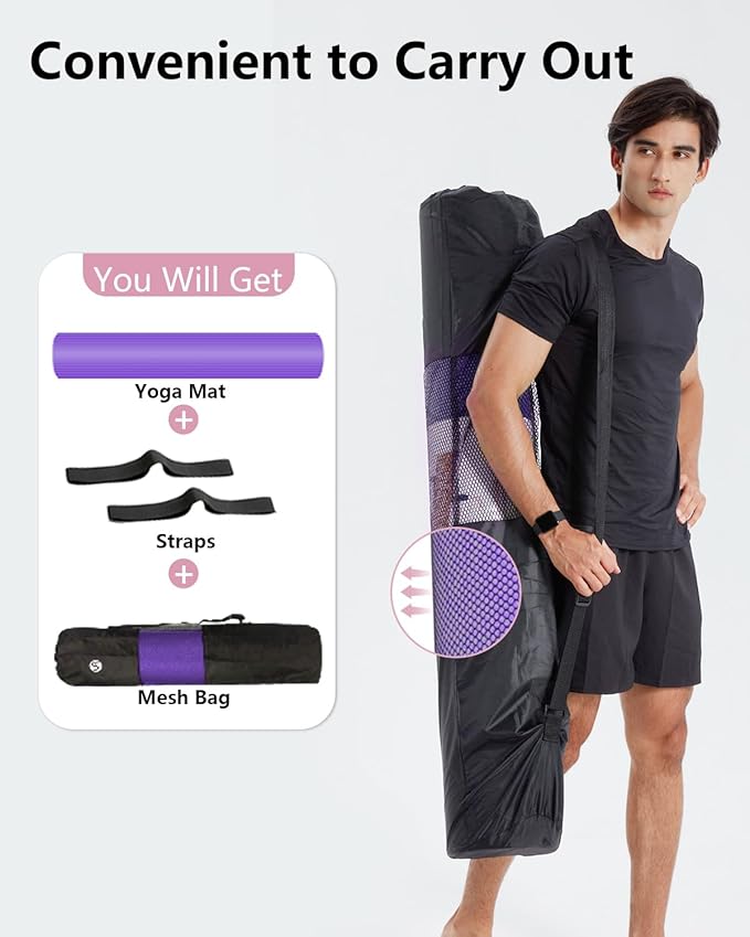 Large Yoga Mat 78"x 51" 20mm/15mm/10mm Thick Workout Mats for Home Gym, Extra Wide Workout for Women Men Gym Flooring Exercises