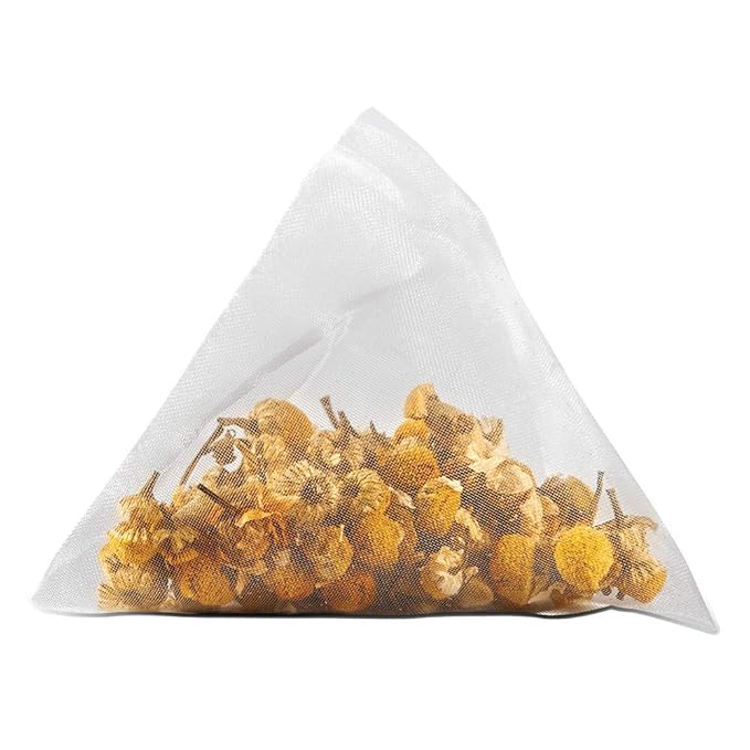 Two Leaves and a Bud Organic Chamomile Tea Bags, Naturally Caffeine Free, Whole Leaf Herbal Chamomile Tea in Compostable Sachets, 100 Count (Pack of 1)