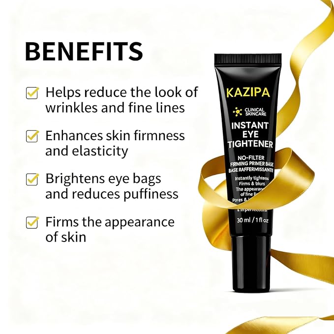 Anti Aging Eye Cream with Hyaluronic Acid & Vitamin E – Hydrating Under Eye Cream for Visible Wrinkles & Bag Appearance, Helps Visibly Tighten & Reduce Puffiness