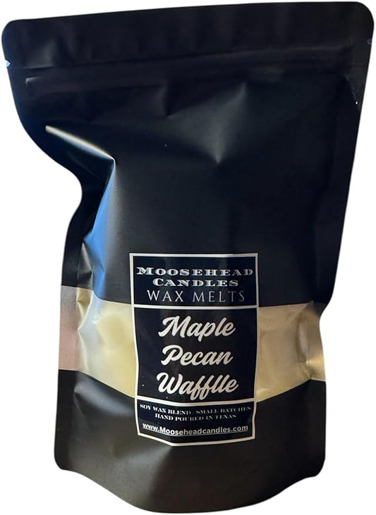 Maple Pecan Scented Wax Melts, 10 Count, 1oz Each, Cologne Fragrance | resealable Pretty Bag | XL Wax Melts