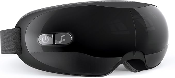 Heated Eye Massager for Gift – Sleep Eye Mask for Migraine Relief, Relaxation Gifts for Women, Mom, Her – Mothers Day/Birthday Gifts, Dry Eye & Migraine Relief, Black