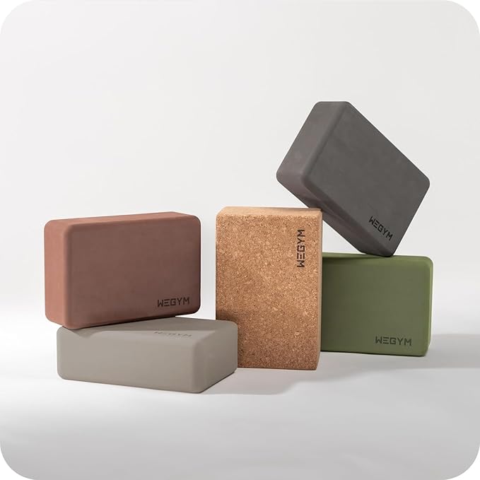 WeGym Yoga blocks with Anti-Slip, Comfortable Grip, Sturdy Sides for Secure Workouts at Home, for Yoga, and Pilate Training