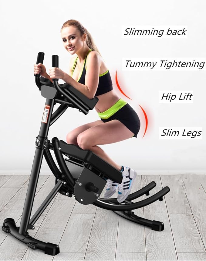 Ab Machine Adjustable Ab Workout Equipment, Abs Machine for Stomach Workout, Abdominal/Core Fitness Equipment For Home Gym,Strength Training Exercise Machine for Women and Men