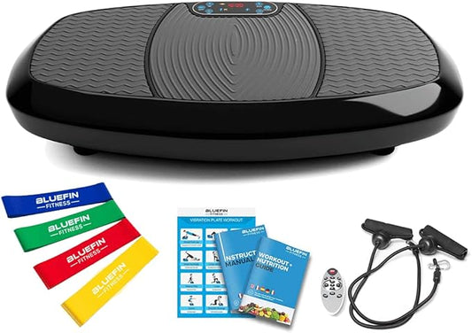 Bluefin Fitness Dual Motor 3D Vibration Platform | Oscillation, Vibration + 3D Motion | Huge Anti-Slip Surface | Bluetooth Speakers | Ultimate Fat Loss | Unique Design | Get Fit at Home