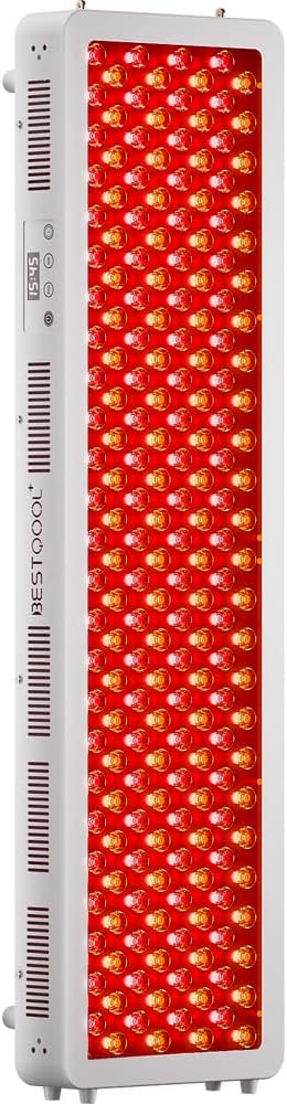 BestQool Red Light Therapy Device for Body, Face. 4 Wavelengths Full Body Near Infrared Light Therapy, Dual Chip 200 Clinical Grade LEDs, High Power Panel for Recovery, Skin Health, Pain. 340W.