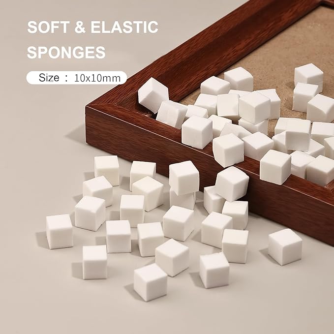 Sponge Pat Gel Nail Polish Set, Blue Red Yellow 3 Colors Primary Blending Ombre Gel Polish Gradient Painting Nails Art, No Wipe, UV/LED Cured (50Sponges & Grabber & 3PrimaryColors)