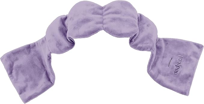 Nodpod Weighted Blanket & Sleep Mask Bundle – Ultra-Soft Body Blanket with Glass Beads + Light-Blocking Eye Mask – Relaxation, Comfort, Travel & Better Sleep - Wisteria