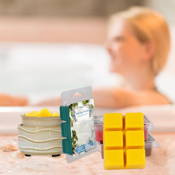 8 Natural Soy Wax fire-Free Aromatherapy Cube Gift Box, containing 8 Kinds of fragrances Such as bluebells, are Safe and Pleasant, Helping You Create Aromatic Space.