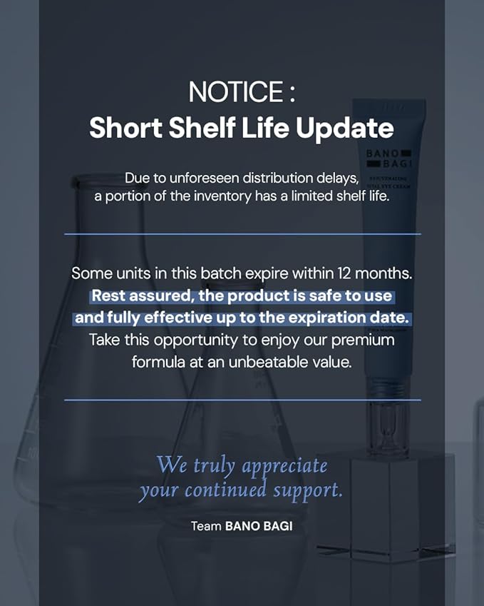 Banobagi PDRN Eye Cream – Under Eye Cream for Puffiness and Bags, Korean Skin Care with Centella, Panthenol & b-PDRN | Firming & Hydrating, Fragrance-Free, 0.5 fl oz