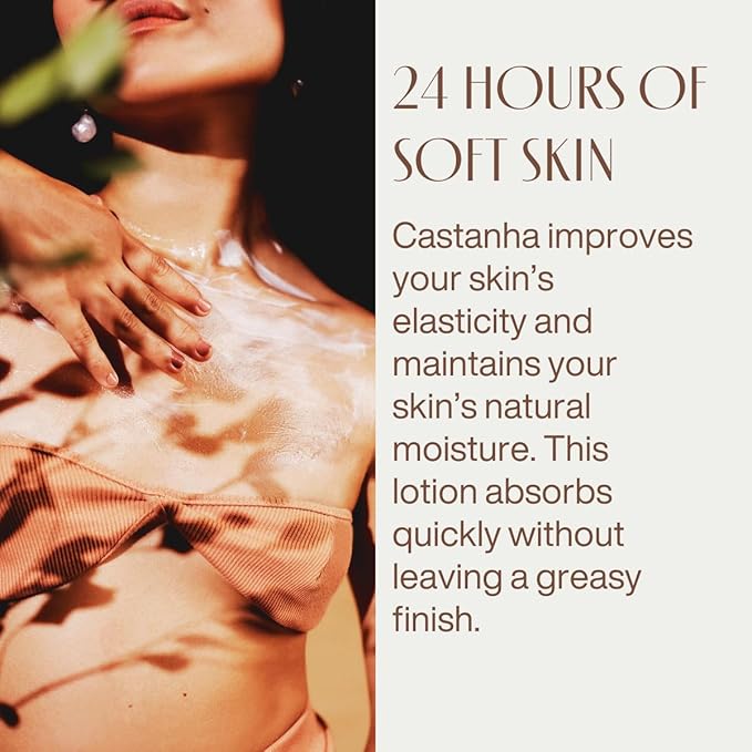 natura - Ekos Castanha (Brazil Nut) Renourishing Body Lotion - Anti-Dryness - Deep Skin Hydration Moisturizer - Vegan Skin Care - Brazilian Beauty Secrets - Self Care & Body Care - 13.5 fl oz (400ml)