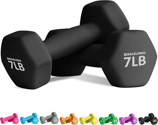 Balelinko Home Gym Equipment Workouts Strength Training Weight Loss Pilates Weights Yoga Sets Weights for Women, Men, Seniors and Youth
