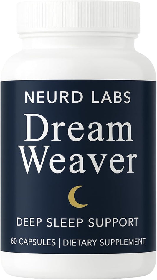 Dream Weaver Sleep Support Supplement with L-Tryptophan, Chamomile, GABA, Ashwagandha, Valerian Root, Goji, L-Theanine