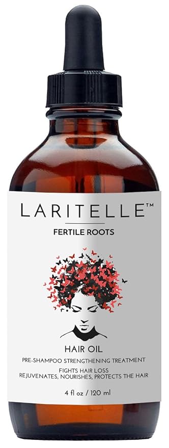 Laritelle Organic Hair Loss Treatment for Men and Women | Fortifying, Strengthening and Follicle Rejuvenating | Stops Hair Shedding, Promotes New Hair Growth | GMO-free. Vegan | 4 oz