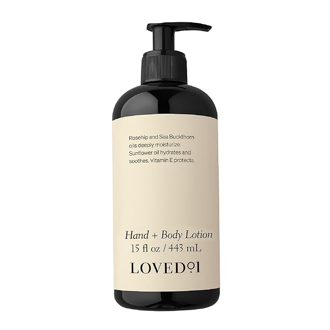 Loved01 Hand & Body Lotion, John Legend Skincare, Fragrance-Free, Daily Lightweight Cream, Formulated with Shea Butter & Vitamin E, 15 oz