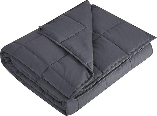 L'AGRATY Weighted Blanket - 36"x48" 5lbs Microfiber Material with Glass Beads Small Blanket for All-Season Summer Fall Winter Soft Thick