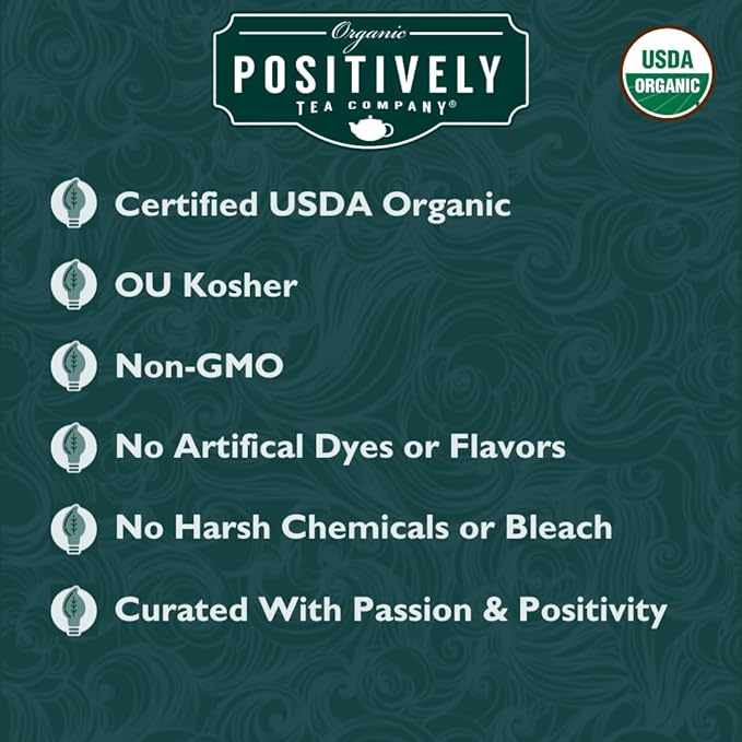 Organic Positively Tea Company, Coco Berry Mango, Herbal Tea, Loose Leaf, 4 Ounce