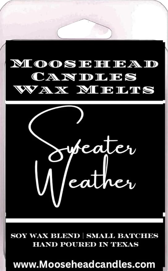 Moosehead Variety Pack Wax Melts – 4‑Pack Scents: Moonlight Path, Flannel, Sweater Weather & Iced Vanilla Woods – Highly Scented, Long‑Lasting Handmade Home Fragrance