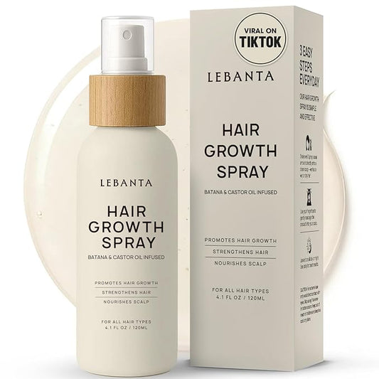 Hair Growth Oil Spray - 100% Pure Ingredients For Non Greasy, Thicker & Stronger Hair - Organic Batana, Castor, Biotin, Saw Palmetto, and Rosemary Oil for Men & Women Scalp - 4.1 Fl Oz