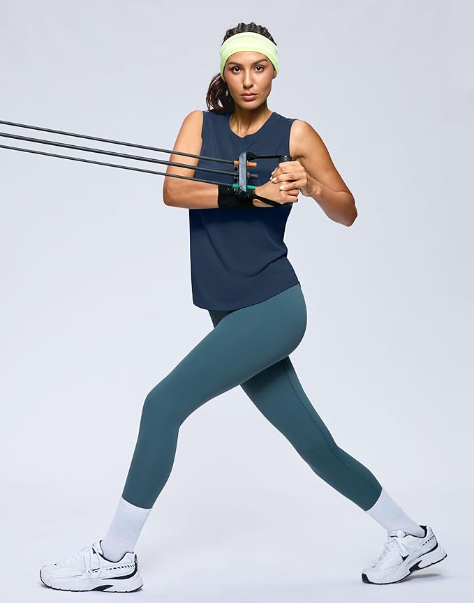 G Gradual Women's Workout Tank Tops Lightweight Sleeveless High Neck Athletic Shirts for Running Gym Tennis Pickleball