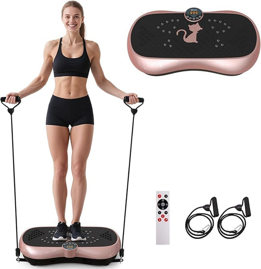 KRYLIX Vibration Plate Machine Exercise Platform for Whole Body Vibration Workout Weight Loss Lymphatic Drainage Fitness Platform Exercise Machine Vibrating Platform for Women Men