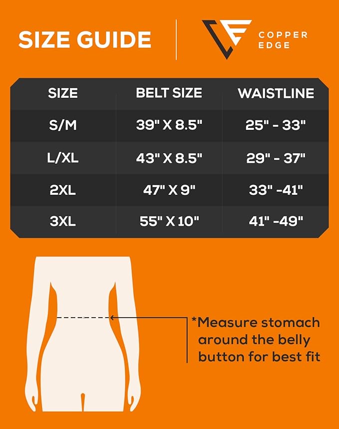 Sweat Waist Trimmer Trainer Belt for Women & Men,Workout Wrap Shaper with Copper Ion for Enhanced Sweating Effect