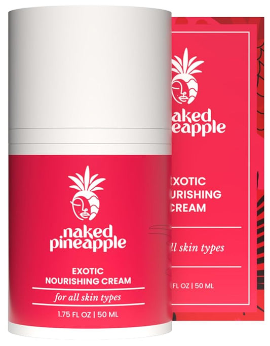 Exotic Nourishing Cream - Rich Enzyme Blend with Vitamin C for Moisturization, Fine Lines, Wrinkles, Elasticity & Hydration - 2oz